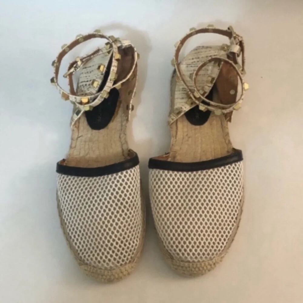 Rebecca Minkoff Studded Espadrilles With Mesh